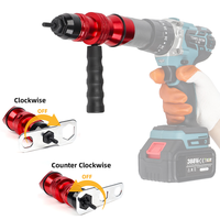 VEROGO Outil industriel pour écrous à riveter M3-M10, adaptateur de perceuse électrique, tête de pistolet à rivets automatique, 6 embouts de mandrin pour outils électriques