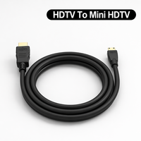 Câble Mini HDMI vers HDMI Convertisseur Bidirectionnel pour Appareil Photo Tablette PC vers Téléviseur Moniteur Projecteur