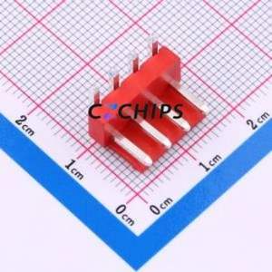 XY-VH3.96-4A21-R Wire-to-Board Pin Header Bent Lead Through Hole,P=3.96mm Connector 1x4P 3.96mm Right Angle Insert VH - Product Image 1