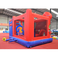Château Gonflable en Gros pour Enfants, Aire de Jeux Gonflable pour Enfants, Château de Dessin Animé avec Toboggan, Structures Gonflables pour Fêtes