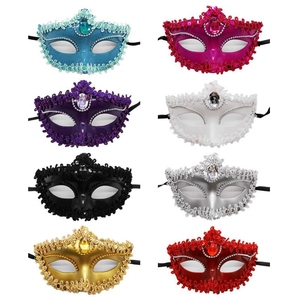 Máscaras Venecianas de Poliéster Doradas y Negras para Mujer, para Disfraces, Carnaval, Halloween, Navidad, Día de San Valentín, Bodas y Festividades - Product Image 2