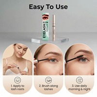Sérum de croissance des cils Redensyl Peptide à force clinique, pour des cils plus longs et plus épais, sans prostaglandine, OEM, marque privée, vente en gros