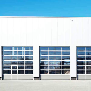 <span class=keywords><strong>Porte</strong></span> de garage électrique automatique en alliage d'aluminium de style moderne, ignifuge, avec isolation thermique, finition en verre réfléchissant, villas CE - Product Image 6