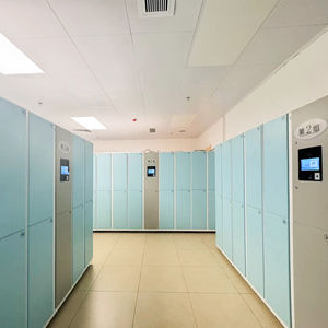 Интеллектуальный современный больничный операционный шкаф для хранения обуви с электролитической стальной конструкцией многофункциональный дизайн - Product Image 4