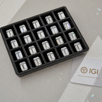 Diamante Cultivado en Laboratorio de Alta Claridad, Corte Esmeralda, 3CT, Color D, VS/VVS, Blanco, para Joyería, Certificado IGI