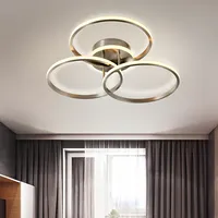 KLUMIA – plafonnier LED en aluminium avec anneau rond de luxe, design moderne, idéal pour un salon, une chambre à coucher, un hôtel, 20/27.5W