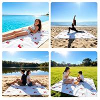 Turkish Microfiber Beach Towels Adults Children-Eco-Friendly Woven Quick-Dry Sand-Free Floral Pattern Modern Rectangle Summer