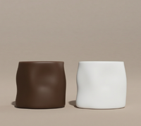 Pot à bougie en ciment céramique, vente chaude, céramique brute, fourniture personnalisée pour les vendeurs transfrontaliers