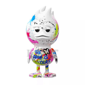 รูปปั้นรูปเป็ดขี้เหร่รูปปั้นนกนกตกแต่งงานศิลปะในร่มของเล่นของผู้ผลิตออกแบบการ์ตูนที่กำหนดเอง - Product Image 4