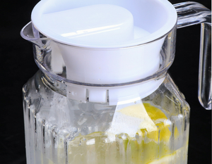 Carafe à eau froide en acrylique, <span class=keywords><strong>pichet</strong></span> à eau en <span class=keywords><strong>plastique</strong></span> transparent avec couvercle pour le stockage au réfrigérateur, thé glacé - Product Image 4
