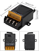 Interrupteur à distance sans fil RF CHY YLAC02+AK-J027 433 MHz 30A certifié CE/FCC/PSE pour lumières, pompes à eau et portes C684