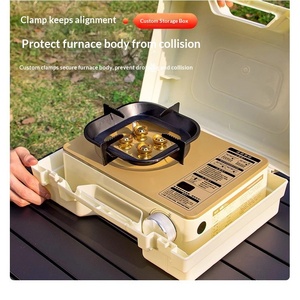 Estufa de Camping Plegable Ligera de Viaje Personalizada, Estufa de Gas Butano Portátil con Cartucho para Uso en Exteriores - Product Image 3