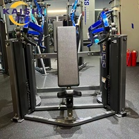 Machine de presse à épaules assise à double charge de poids, équipement de fitness commercial pour la musculation des deltoides