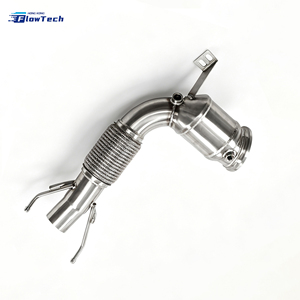 Downpipe de alto rendimiento para MINI COOPER S F56 B48 2.0T, sistema de escape de alto flujo de acero inoxidable 304, pieza de carreras atornillable, Eur5 200 celdas - Product Image 2