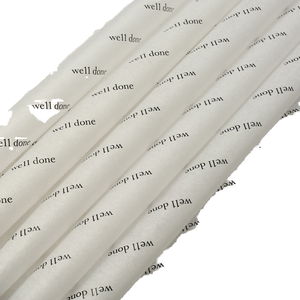 Papel de Seda Blanco para Empaque, Reciclable, de 17 g/m², con Recubrimiento de una Cara, Impresión de Logotipo Negro Personalizado, Impresión Offset, Venta al Por Mayor - Product Image 4