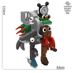 Tung Tung Sahur blocchi PVC Set nove Beast Cup scimpanzé Fusion mostro costruzione giocattoli ornamento per adulti e regali - Product Image 4