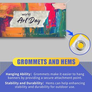 جودة عالية مخصصة PVC ديكور حفلة عيد ميلاد لافتة ترويجية للمناسبات - Product Image 4