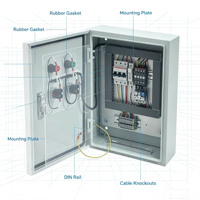 Boîtier de connexion de mise à la terre équipotentiel en acier inoxydable 304 étanche IP55 avec serrure mécanique à clé 200x150x80mm pour extérieur LXD-0167