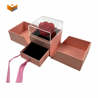 Boîte à fleurs en rose en gros, boîte cadeau pour maman, fête des mères, boîte cadeau pour la Saint-Valentin, anniversaire, pour l'emballage de bijoux