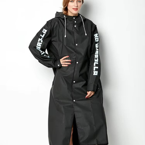 Bán buôn EVA chất liệu áo mưa du lịch ngoài trời Áo mưa thời trang logo dành cho người lớn Áo khoác phong cách áo mưa - Product Image 5