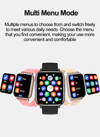 Montre connectée de fitness intelligente TFT carrée, notification d'informations, modes sportifs multiples, montre connectée étanche
