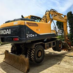 Ready to Ship HYUNDAI 210W-7 210W-9 Wheel Excavator 21 Tons Second Hand Original Korean Excavator in stock - Product Image 1