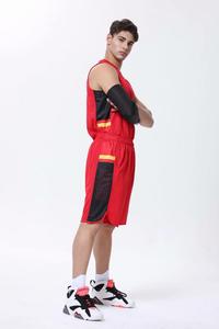 Maillots de basket-ball pour hommes avec poches latérales, uniformes de basket-ball de haute qualité, uniforme de basket-ball d'entrainement d'université à séchage rapide - Product Image 6