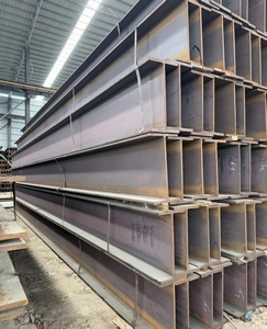 Poutres en H en acier laminé à chaud Q235B pour la construction, avec services <span class=keywords><strong>de</strong></span> découpe, soudage et pliage - Product Image 1