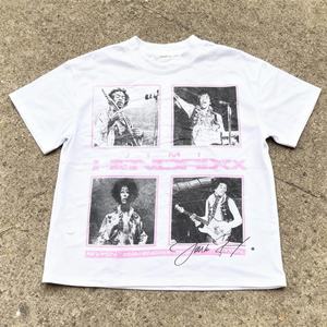 Camiseta Gráfica Vintage Lavada de Algodón con Hombros Caídos y Efecto Desgastado para Fabricantes de Ropa, Estilo Urbano Personalizado - Product Image 3