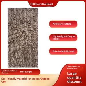Revêtement mural extérieur en pierre PU légère, imitation cuir, pour hôtel et villa, style art, simulation d'Islande - Product Image 1