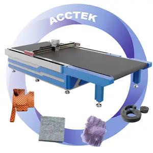 automatic oscillating knife flatbed cutting machine for cotton, eva, leather, fur, colth cut