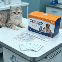Kit de test rapide 3 en 1 pour maladies des animaux de compagnie : CPV Ag, CCV Ag, GIA Ag pour le parvovirus canin, le coronavirus et la giardiase sur échantillon de selles, résultats en 5-10 minutes