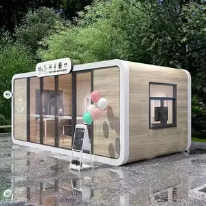 2024 Russia Hot Sale Container Apple Cabin House Holiday Resort Prefab Outdoor Office Pods with Bathroom