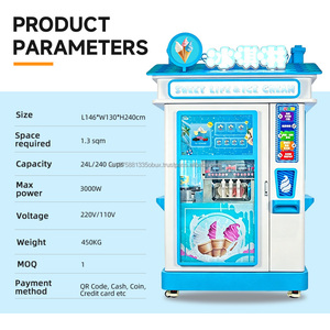 Kiosque à crème glacée intelligent YISO, design adapté aux enfants, commande par écran tactile, entièrement automatique pour les centres commerciaux - Product Image 2