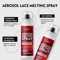 Marque privée Oalen de 6.34oz 180ml, vaporisez uniformément le spray fondant pour perruque en aérosol à tenue supplémentaire