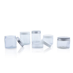 Clear pet jar 250ml pet plastic jar with lid 200ml pet jar