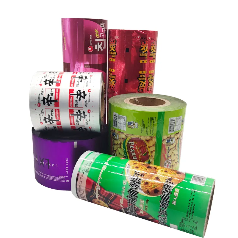 Snack Packaging Roll Stock Customize Plastic Food Biscuit Package Roll Film