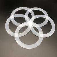 Joint torique plat en caoutchouc silicone blanc, personnalisable, perforé, marque NER, modèle NER-rubber Seal O Ring