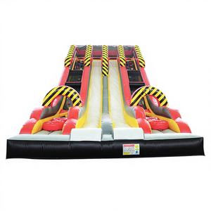 Grand toboggan double pour divertissement extrême en PVC pour parcs sportifs et espaces publics - Product Image 1