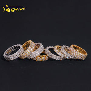 Fijne Sieraden 925 Sterling Zilveren Moissanite Eternity Ring Hoge Kwaliteit Custom Missanite Ringen Vrouwen Verloving Trouwringen - Product Image 2