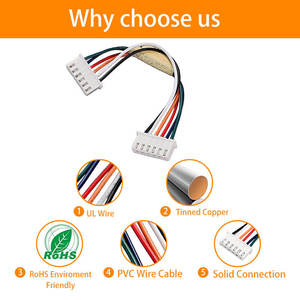 สายเชื่อมต่อแบบกำหนดเอง JST Xh 2.5 มม. 6 พิน พร้อมชุดสายไฟ - Product Image 5