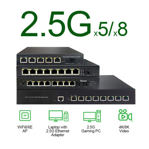 Switch Ethernet géré par le cloud 4/5/8 ports 2.5G avec uplink SFP 10G pour réseau 2.5/10G - Product Image 1