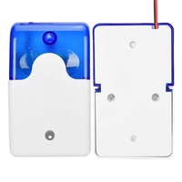 Sistema de Alarma de Seguridad para el Hogar con Sensor de Rotura de Vidrio, Sirena Estroboscópica, Luz LED de Plástico de 12V, Alerta de Emergencia
