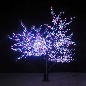ANPU-Decoración Led para árbol de Navidad, árbol de flores de cerezo, <span class=keywords><strong>Arbol</strong></span> Led de Navidad, 4x2,8 m - Product Image 2