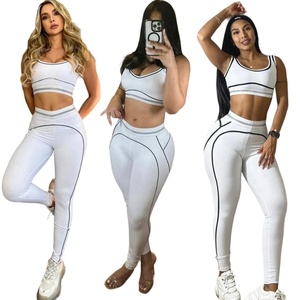 2025 Summer Sleeveless Sports Vest Breathable High Waist <b>Hip</b> Lift Tummy Control Fitness Yoga Outfit Set in 4 Colors New Stock - Product Image 3