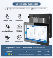 Monitor LCD Industrial, Panel PC con Interfaz GPIO, Compatible con Pantalla LCD, Panel de Control Robusto, Placa Base Industrial, PC sin Carcasa
