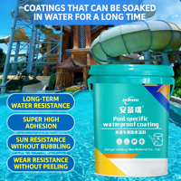 Peinture d'étanchéité bicomposante pour piscines, résistante à l'immersion à l'eau sur le long terme, avec options de couleurs personnalisées