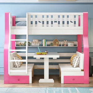 Lits superposés modernes en <span class=keywords><strong>bois</strong></span> <span class=keywords><strong>massif</strong></span> laqué pour enfants avec rangement, vente <span class=keywords><strong>junior</strong></span> - Product Image 6