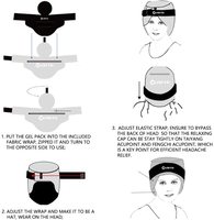 World-bio-casquette de soulagement de la migraine des sinus, chapeau de glace en Gel pour soulager les maux de tête et les tensions