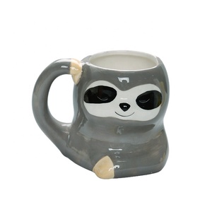 Original perezoso <span class=keywords><strong>Animal</strong></span> diseño Eco de cerámica de la sublimación de taza de esmalte con mango para bebida de - Product Image 1